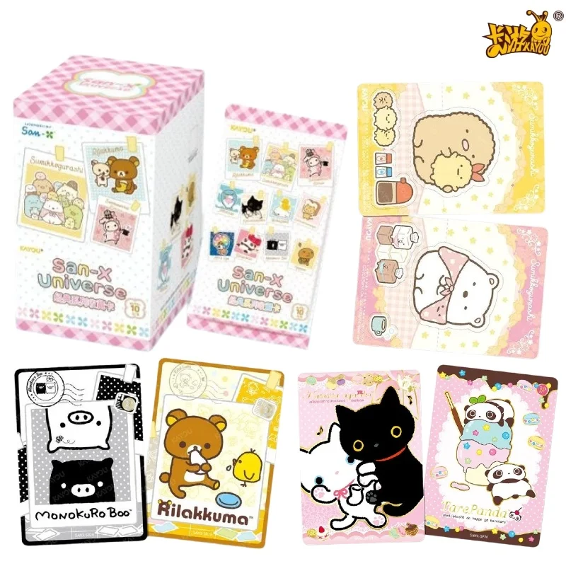KAYOU Official San-X Universe Trading Cards Box Sumikko Gurashi Rilakkuma Sentimental Circus Gold Foil Collectible Booster Packs