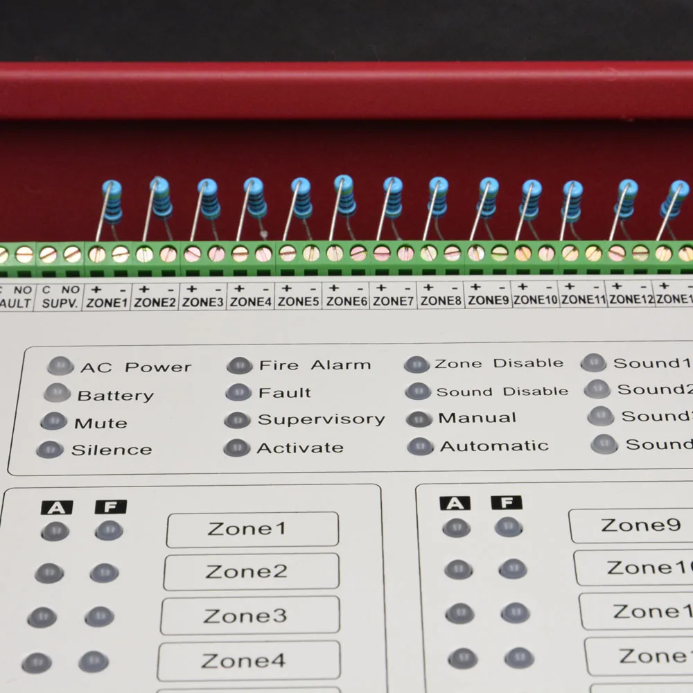 Conventional Fire Alarm Control Panel 4 Zones Security Protection Easy Installation English Manual Alarm System Smoke Detector