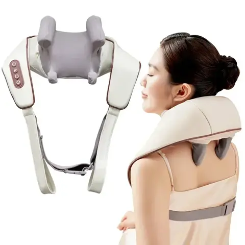 전기 열 목 마사지 목도리 지압 반죽 자궁 경부 척추 마사지 자동차 홈 뒤 어깨 목 Trapezius 근육 마사지