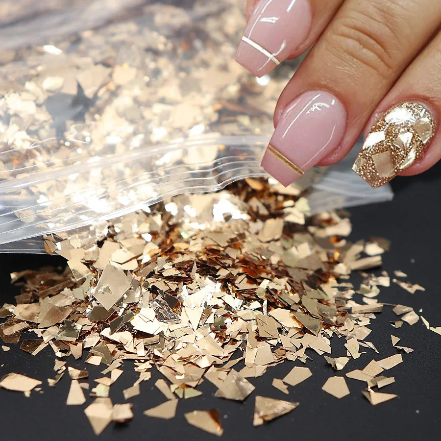 10 g di scaglie per unghie con effetto sirena olografica, paillettes scintillanti per il design di nail art, forniture cosmetiche scintillanti e lucide