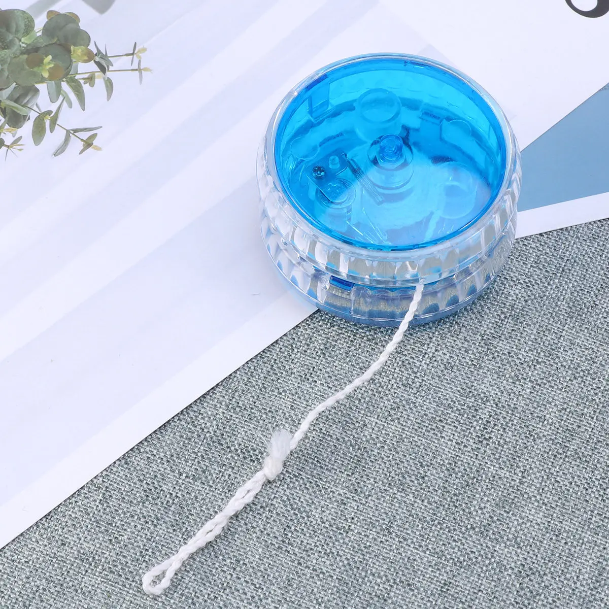 5Pcs LED Flashing Yoyo Colorful Luminous Plastic Yo-Yo Ball Fun Indoor Outdoor Activity Educational Finger Coordination