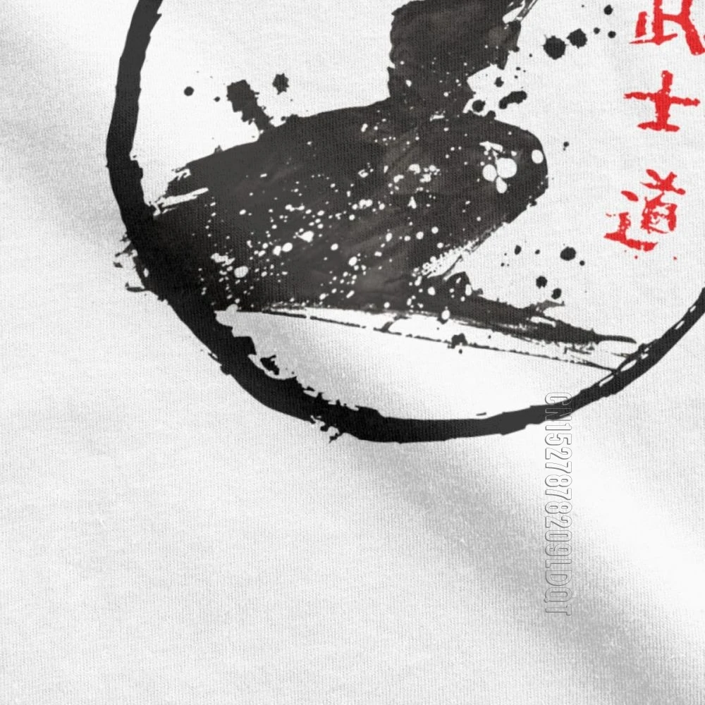 Samurai Fighting Sekiro Shadows Die Twice T Shirt Men Cotton T-Shirt Round Collar Game Japanese Basic Tees Male Tshirt Big Size