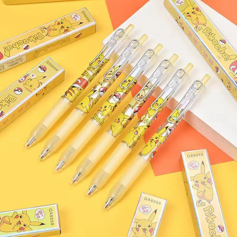 1/2/3/4/5/6pcs Pokemon Cute Pikachu Blind Box Gel Pen Anime Stationery Office School Supplies Teacher Reward Gifts Surprise Toys view 4