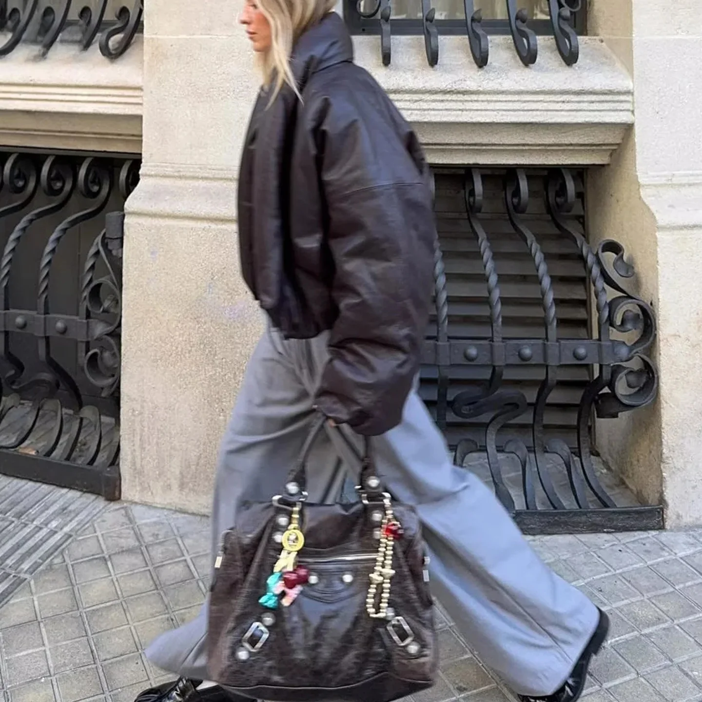 Herbst Winter Lose Fit Lange Sve PU Leder Zipper ort Baumwolle Jaet frauen Casual Sle Großen Kragen Mantel Oberbekleidung