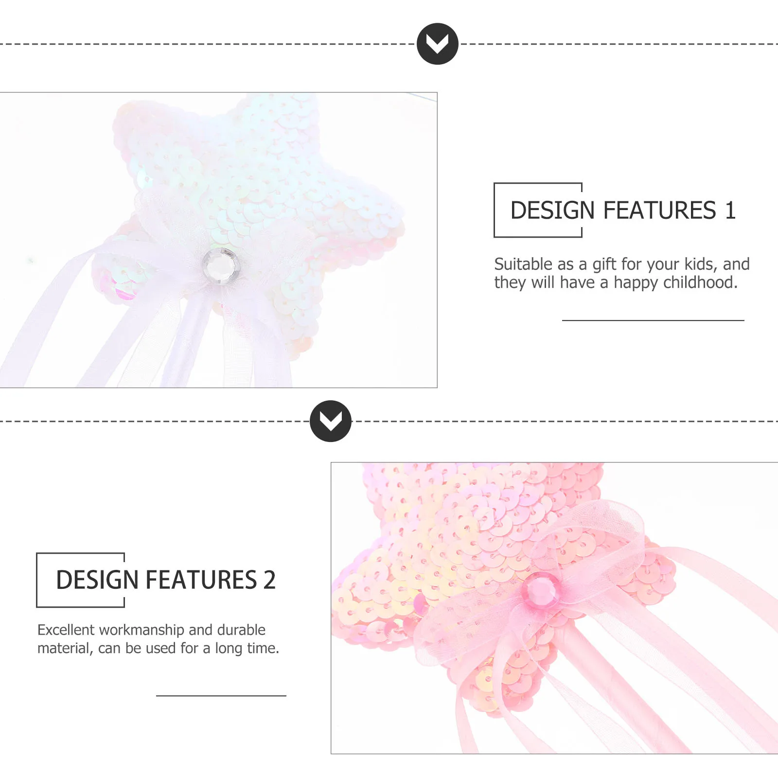 

2 шт. нежные волшебные палочки в форме звезды Хэллоуин косплей реквизит для вечеринки фото выступление в форме звезды сказочные палочки реквизит для фотосессии