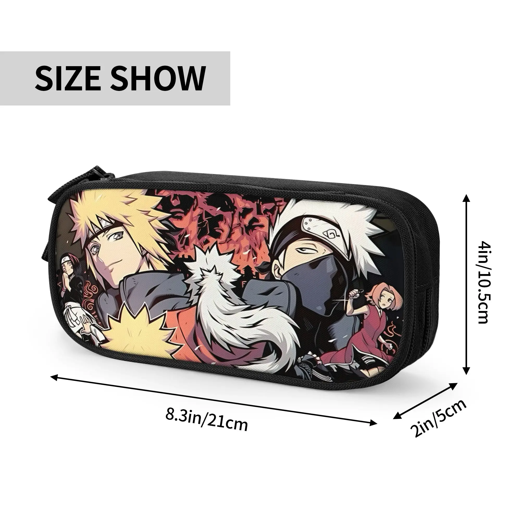Custom Naruto anime comic Large Capacity Bags for Child  School Pencil Bag for Boys Gilrs Kids