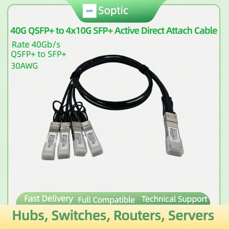 Imagem -03 - Cabo de Cobre Twinax do Anexo Direto Passivo Cabo Qsfp Mais Dac 40g 40gbase