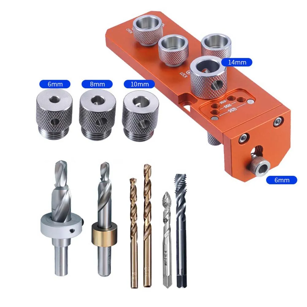 For Multi Function Aluminum Profile Drilling Tapping Fixture Tool For 20 30 40 Series Slot 6 10mm High Positioning Jig Template