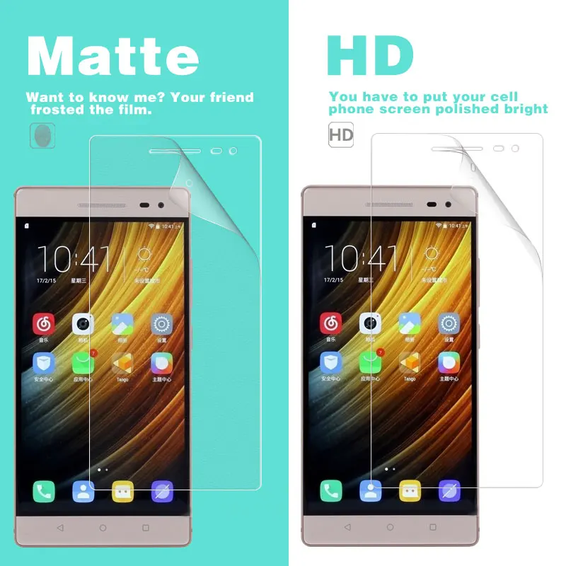Película frontal HD transparente y brillante para Lenovo Phab2 Pro Phab 2 Pro, 6,4 en PB2-690M, mate, antideslumbrante, funda de teléfono móvil + tela