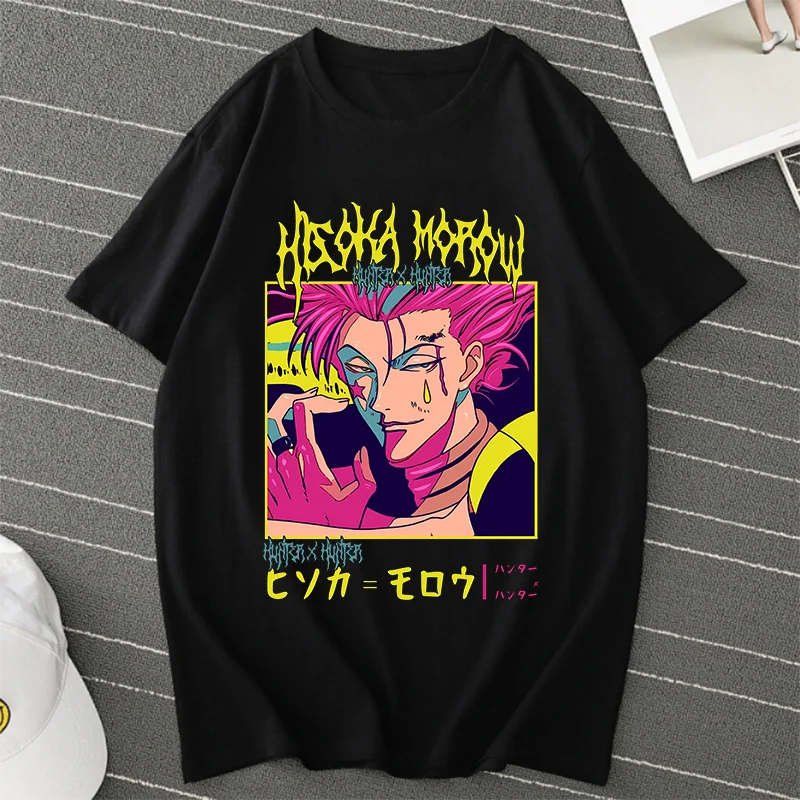 Anime Hunter X Hunter Killua Zoldyck T-shirt Men Women Harajuku Kurapika Tshirt Anime Hisoka T Shirt Graphic Female 90s Top Tees