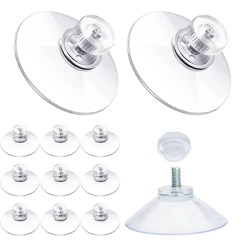 

Strong Suction Hooks Suction Glass Screw Cup Door for Sucker mm Wall 40 With Nut Holder Adhesive Car Pads Clear 5/10pcs Bathroom