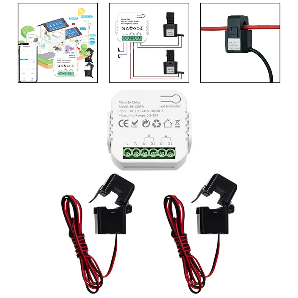 

Efficient Power Usage Tracking Device Compatible with For Tuya and For Smart Life Featuring a For ZigBee Connection