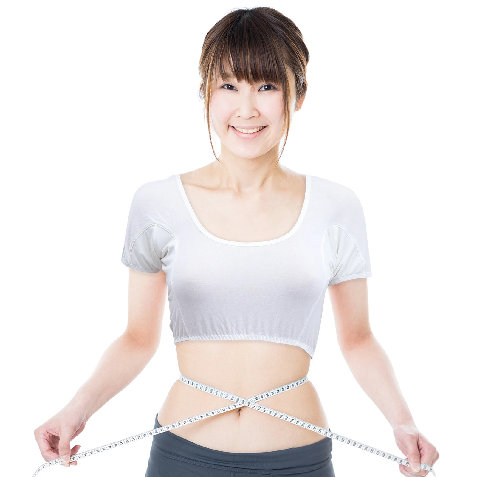 

Жилет для защиты от пота, спортивное нижнее белье, рубашка для подмышек, белая хлопковая рубашка для подмышек, впитывающая пот