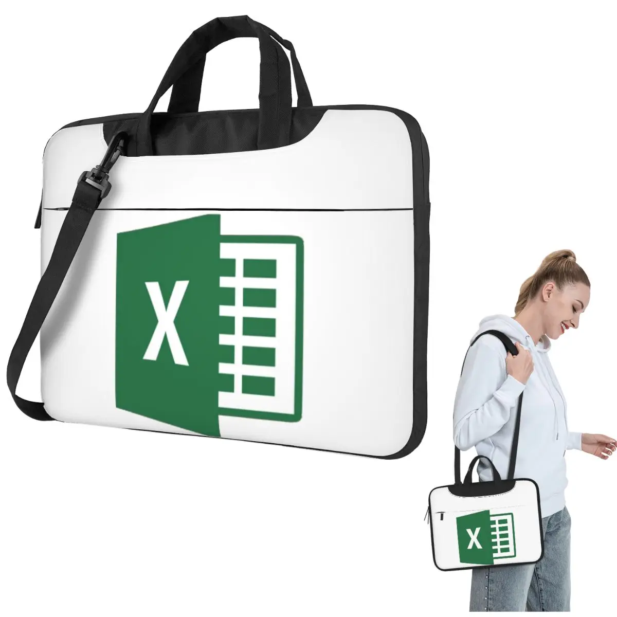 

Сумка для ноутбука Excel через плечо, сумка для компьютера, устойчивая защитная сумка для ноутбука для Macbook Pro