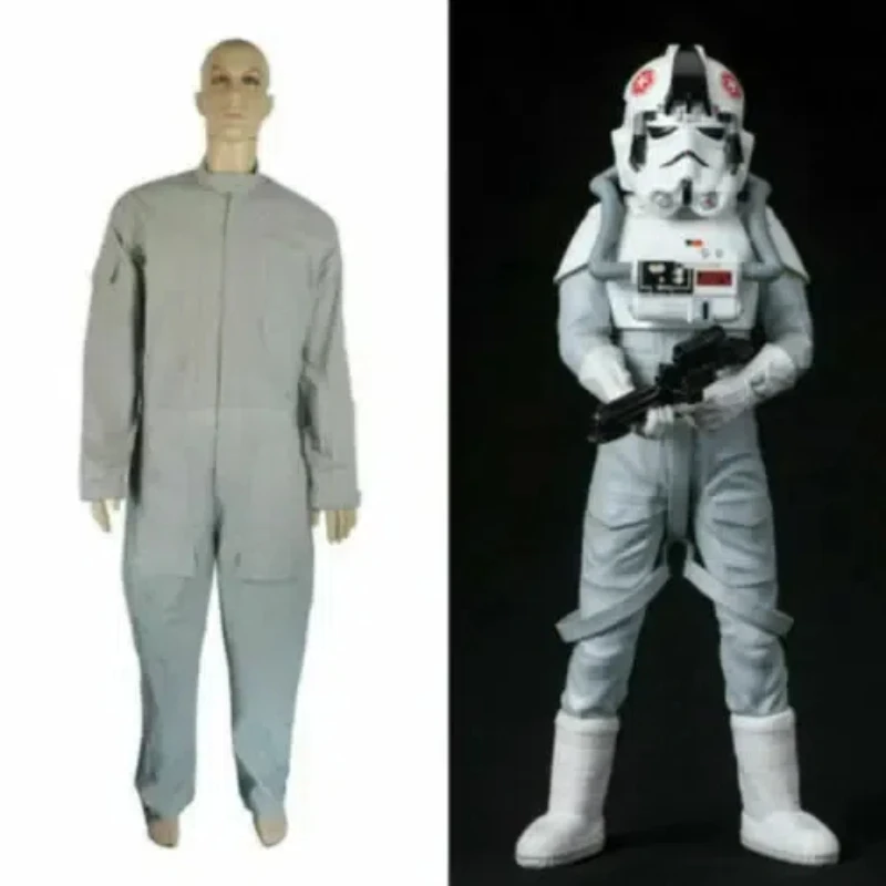 NEW Driver Gray Jumpsuit Costume Pilot Flightsuit Uniform