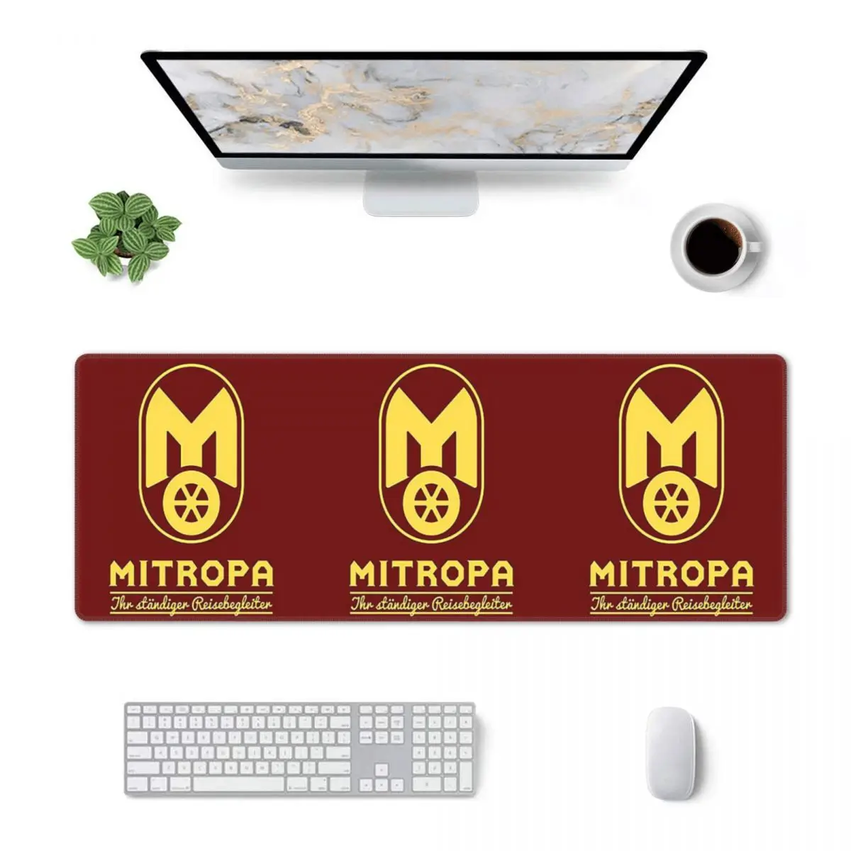 Large Mouse Pad Mitropa Your Constant Travel Companion Gamer PC Laptop Mats Keyboard Carpet Computer Gaming Office Desk Mat