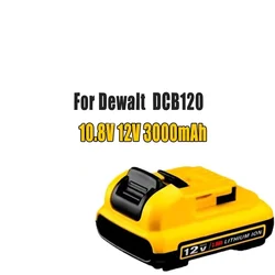 Cordless/Rechargeable for Dewalt DCB120 Lithium ion Batteries 12V 3.0Ah Battery DCB124 DW089LG DCD701F2 Power Tools/Laser Level