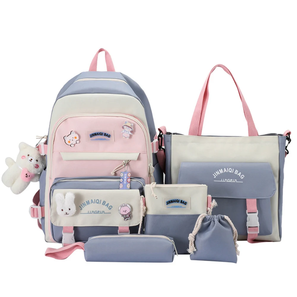 Ba Lô Bộ 5 Học Sinh Trung Học Túi Sách Dành Cho Các Bạn Nữ Tuổi Teen Ba Lô Du Lịch Thời Trang Nữ Bookbags Sinh Viên Schoolbag