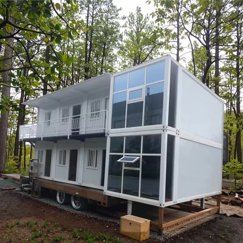 الجملة 2 Storey الجاهزة المنزل المحمول الفاخرة المحمولة الجاهزة وحدات منزل حديقة غرف الحاويات منزل غرفة قابلة للطي