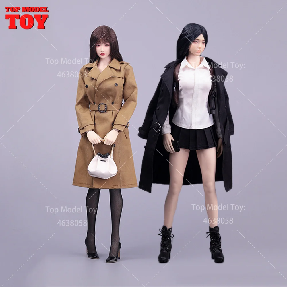 Ncctoys 1/6 CCN6023 Windbreaker Coat Clothes Model For 12'' TBL PH Female Soldier Large Chest Action Figure Body Dolls Toy