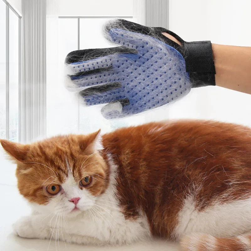 Silicone Pet Gloves Cat Dog Hair Removal Cat Supplies Comb Hair Removal Brush Rubber Sticky Hair Gloves image 3