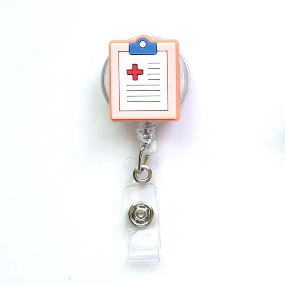 Name Card Holder Nurse Doctor Work Card Clips Retractable Badge Reel Hospital Badge Holder ID Card Clips Nurse Badge Holder