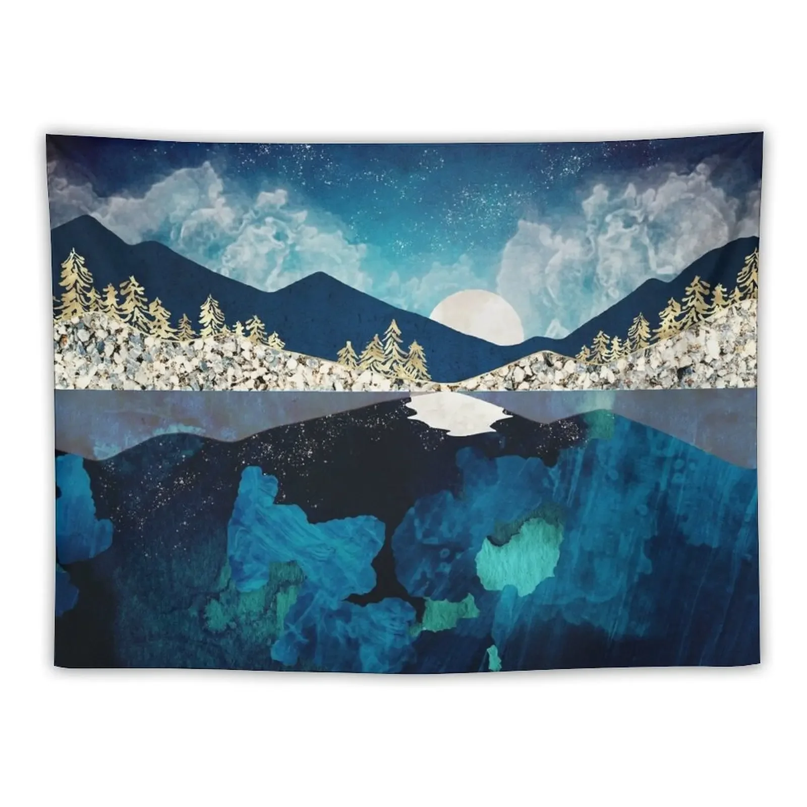 

Midnight Water Tapestry Things To The Room Living Room Decoration Home Decor Aesthetic Tapestry