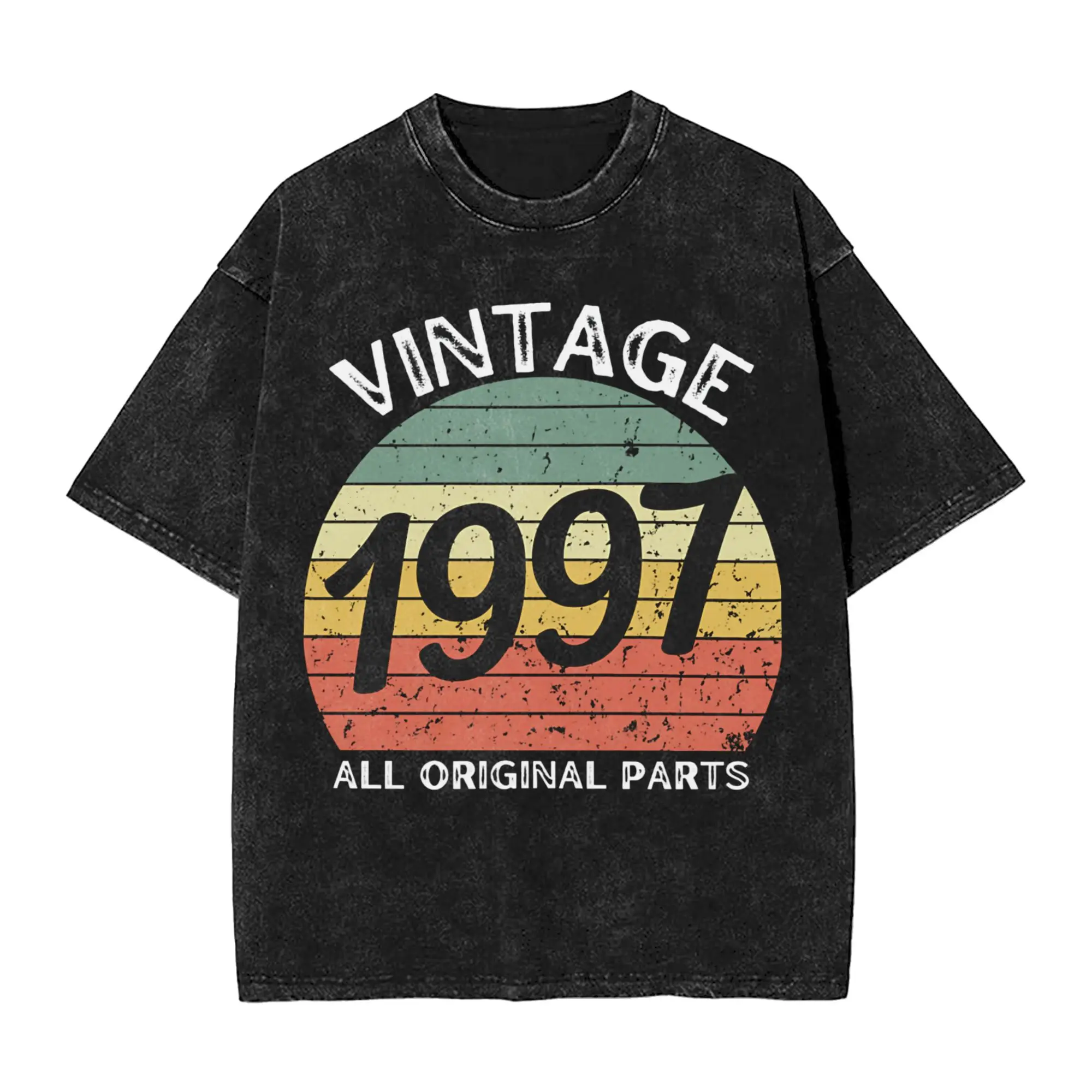 Summer 1997 Birthday Born In 1997 Made In 1997 30th Birthday  Washed Shirt Accessories Harajuku T-Shirt  for Men Women Tee Shirt