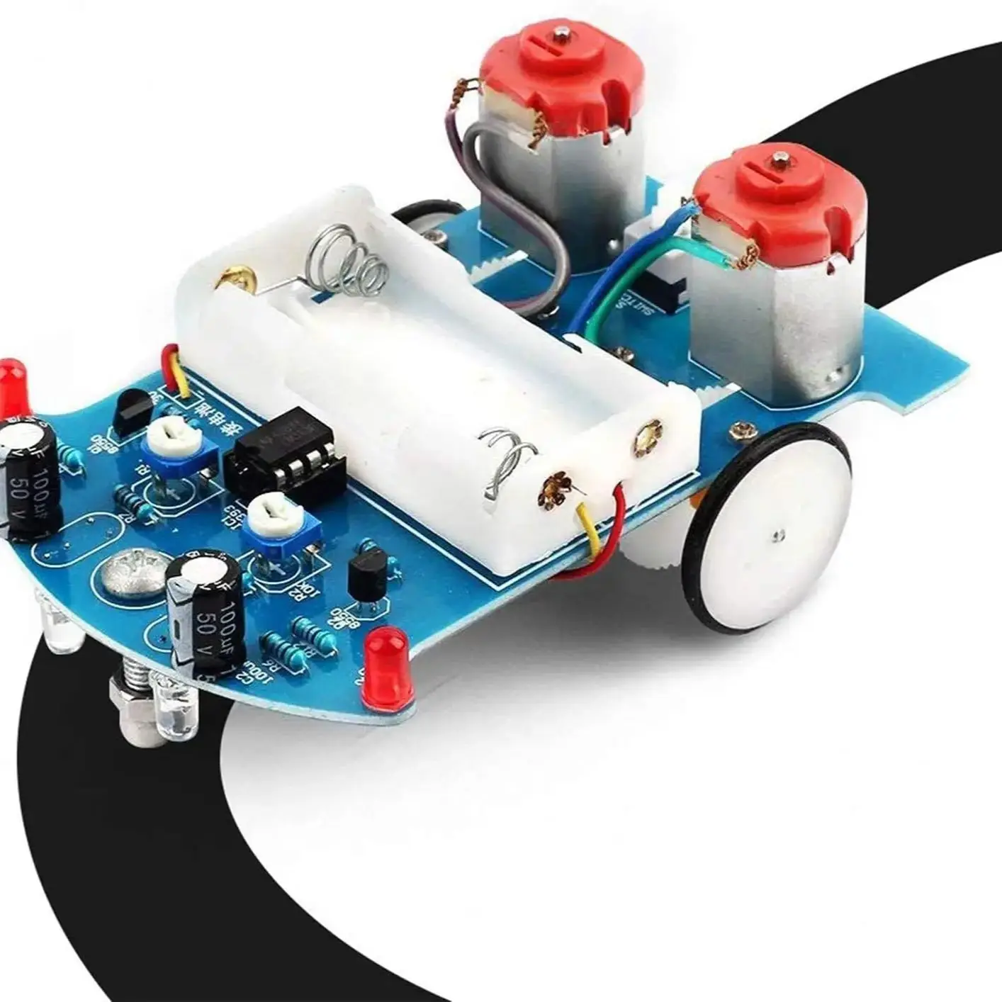 Aprendizagem Kit Eletrônica para Iniciantes, DIY Robot, Smart Car Solda Projeto, Linha Retorno,