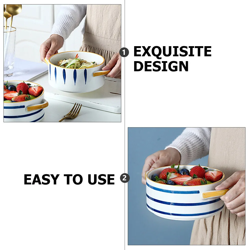 

Salad Bowls Food Holder Table Decor Dessert Fruit Kitchen Supply Ceramic Chic