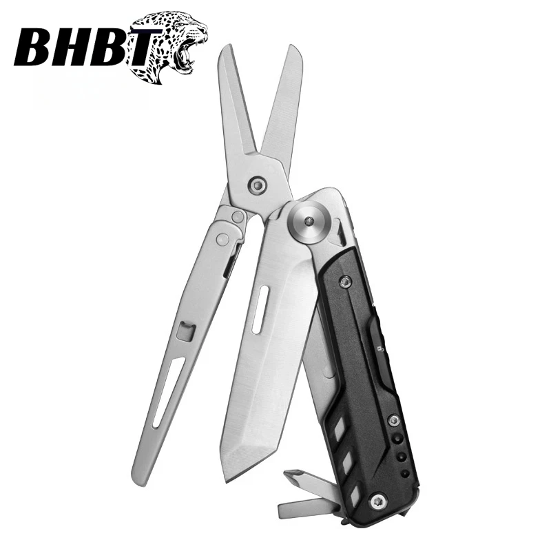 BHBT Outdoor Detachable Multi Function EDC Multitools Hand Tools Mini Pocket Folding Knife Scissors Screwdriver