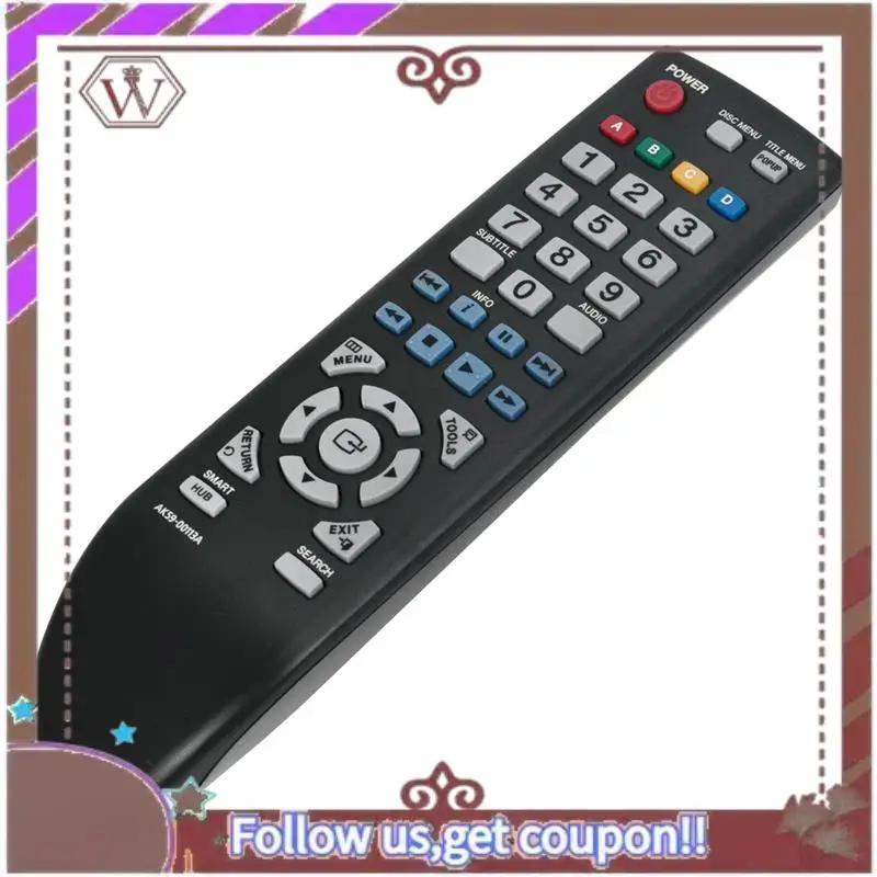ABBG-AK59-00113A Replace Remote For  Blu-Ray DVD Disc Player BD-D5300 BD-D5250C BD-D5300C BD-D5300/EN BD-D5300/PE Durable