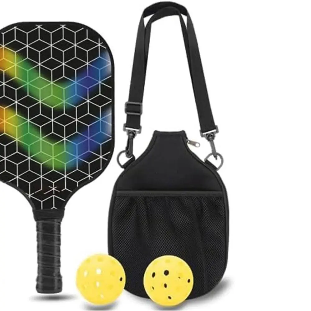 Protective Pickleball Racket Crossbody Bag Organizer Carrying Case Racket Shoulder Case Storage Lightweight Pickleball Backpack