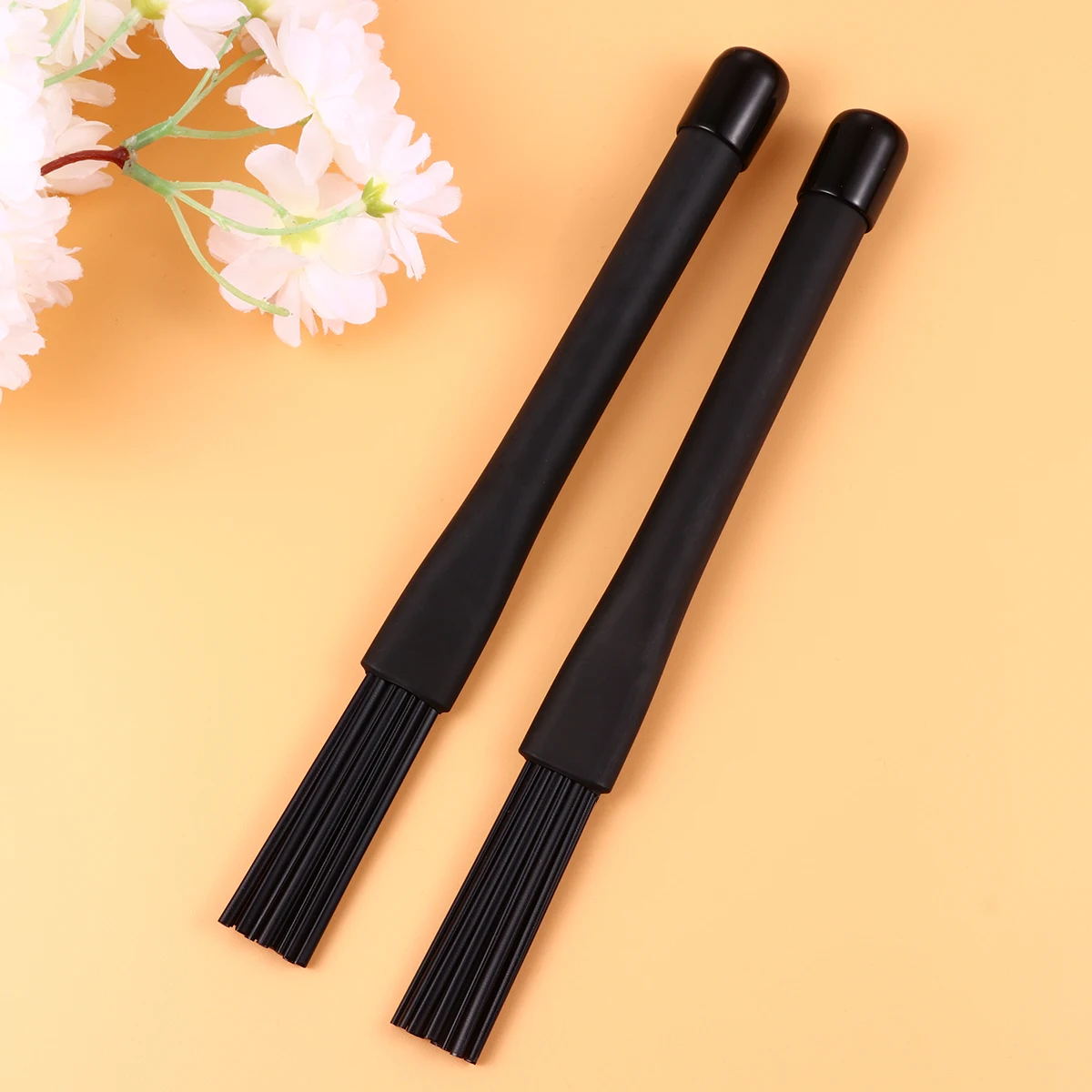 

Drum Accessories Telescopic Nylon Brush Wire Sticks Jazz Snare Black Retractable