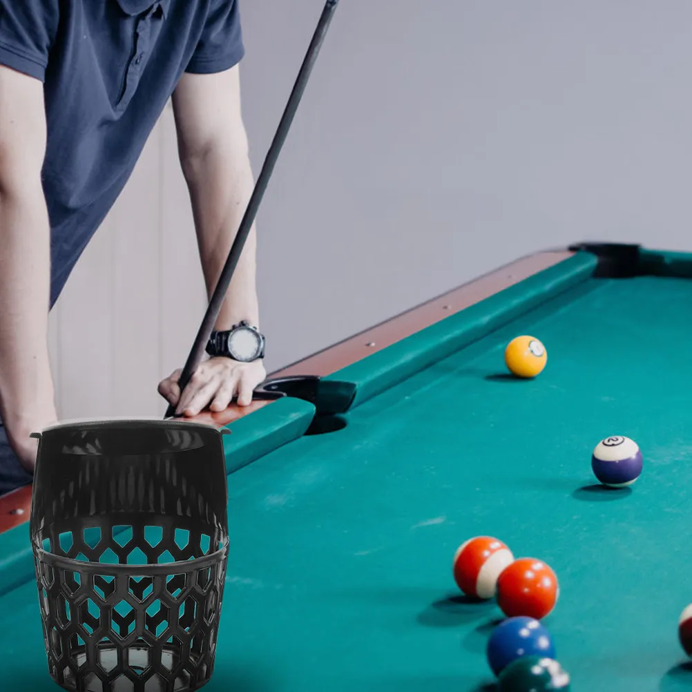 

2Pcs Plastic Billiard Net Basket Drop Ball Storage Holder for Pool Table Sturdy Ventilated Mesh Design Simple Install Home