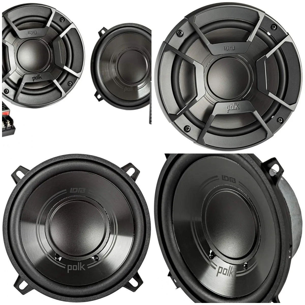 

DB+ Series 5.25' 2-Way Car & Marine Speakers, 4-Ohm, 50-23kHz, Polypropylene Woofer, Silk Dome Tweeter