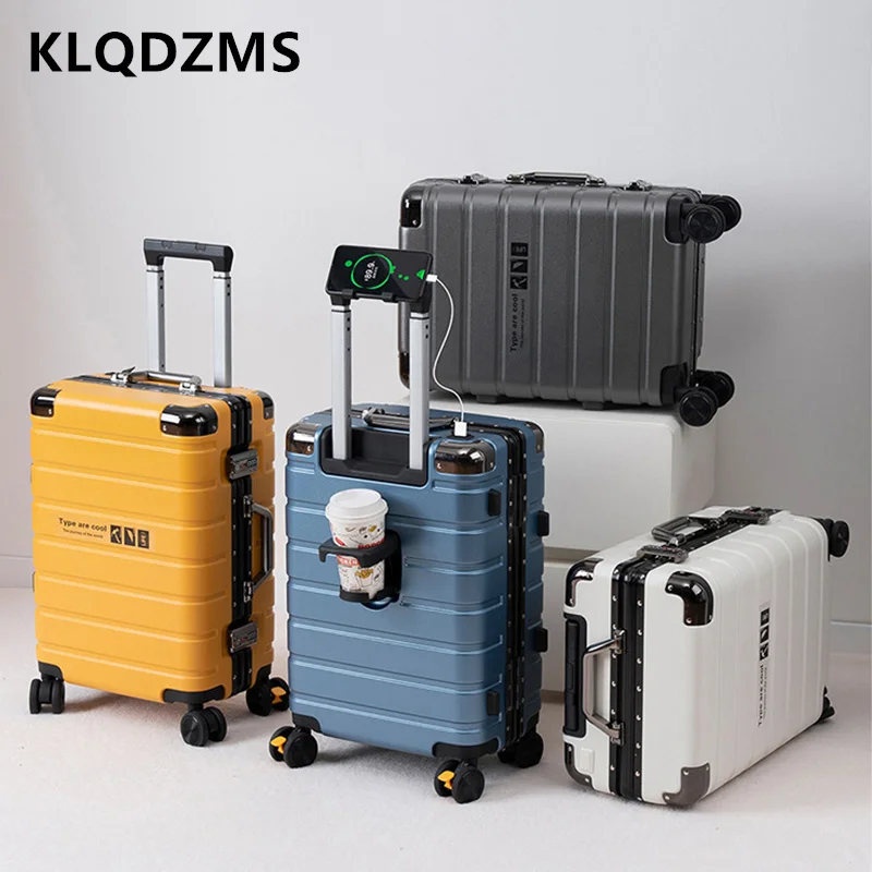 KLQDZMS Carry-on Travel Luggage Large Capacity Anti-scratch Boarding Case Women's Trolley Case 20