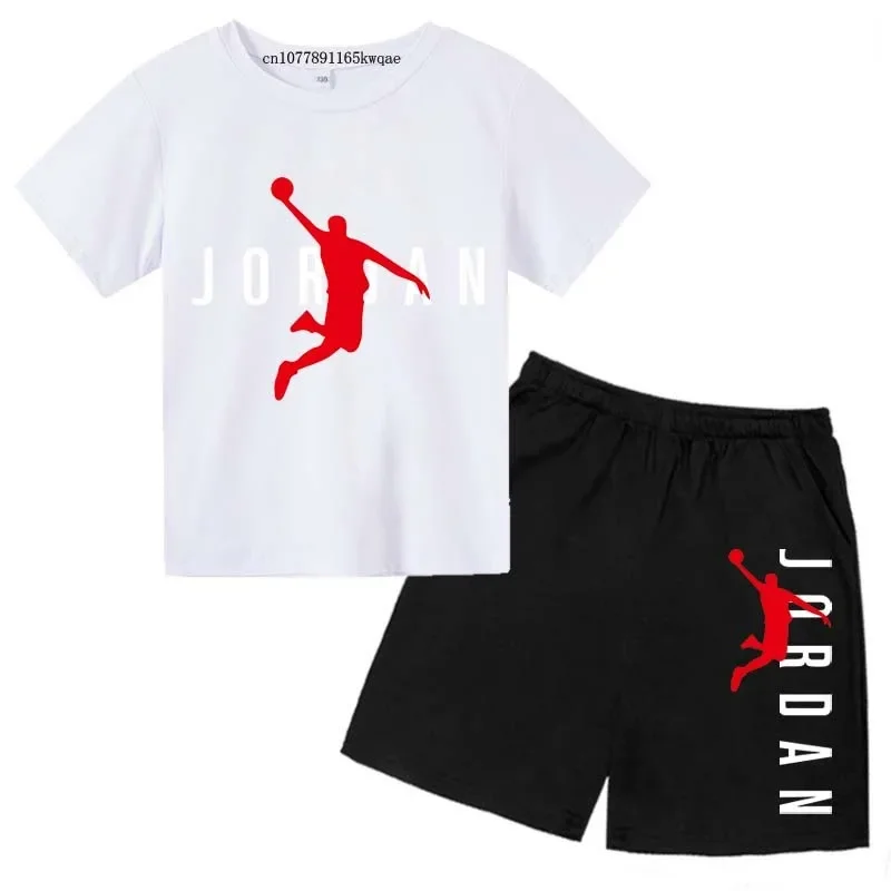 

Kids Summer Leisure Letter Print 2pcs Soft T-shirts+Pants Suits 3-13 Years Boys Girls Fashion Outfits Sets Children Gift Clothes