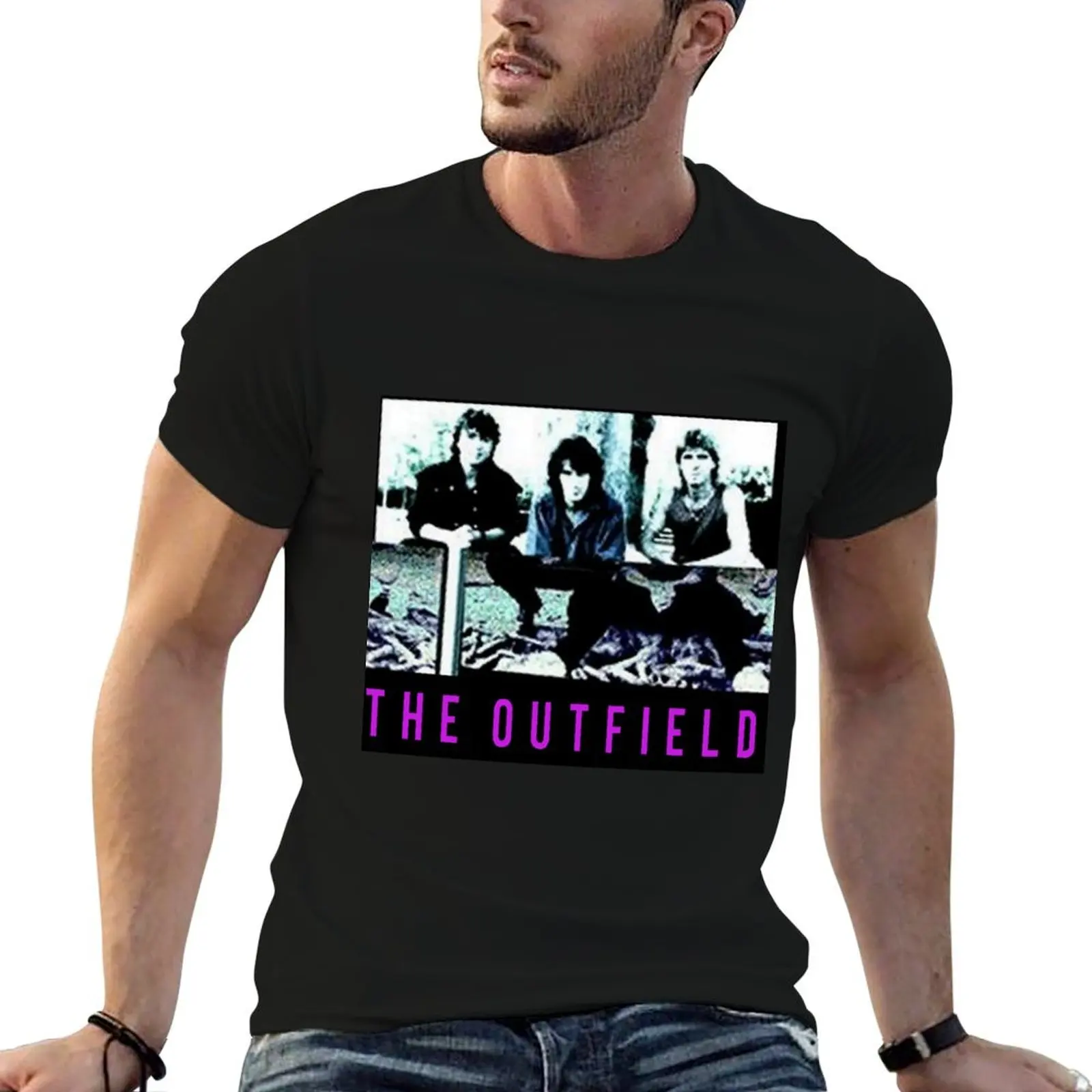 Camiseta The Outfield Band Music Your Love, camisetas divertidas para hombre, camisetas de algodón 100% para hombre, camiseta gráfica vintage