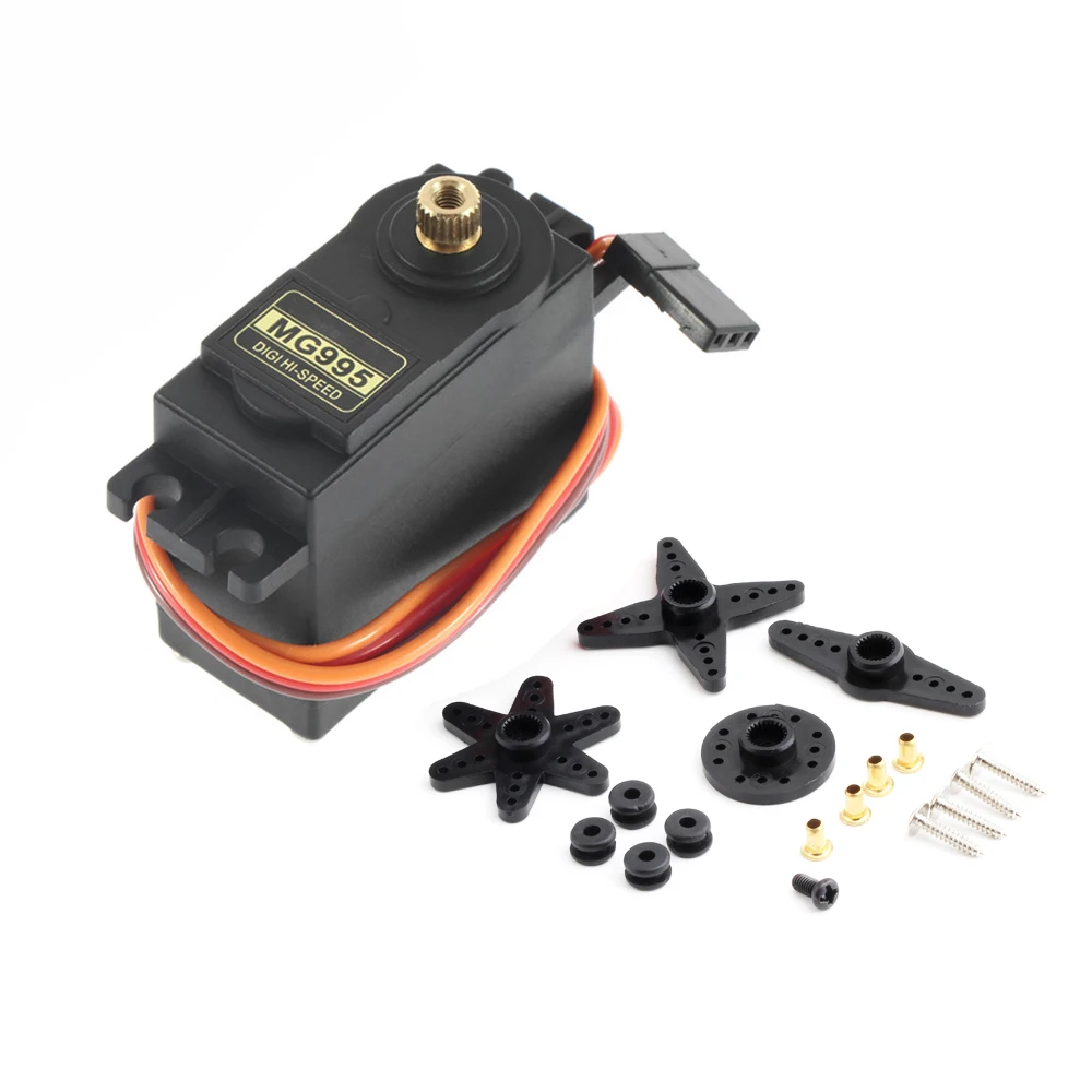 1/2/4/6/10 Stück 13 kg 15 kg Kunststoffservo MG995 MG996 Servo Kunststoffgetriebemotor für Roboterarm Auto RC Hubschrauber für Arduino Roboter – Detail 7