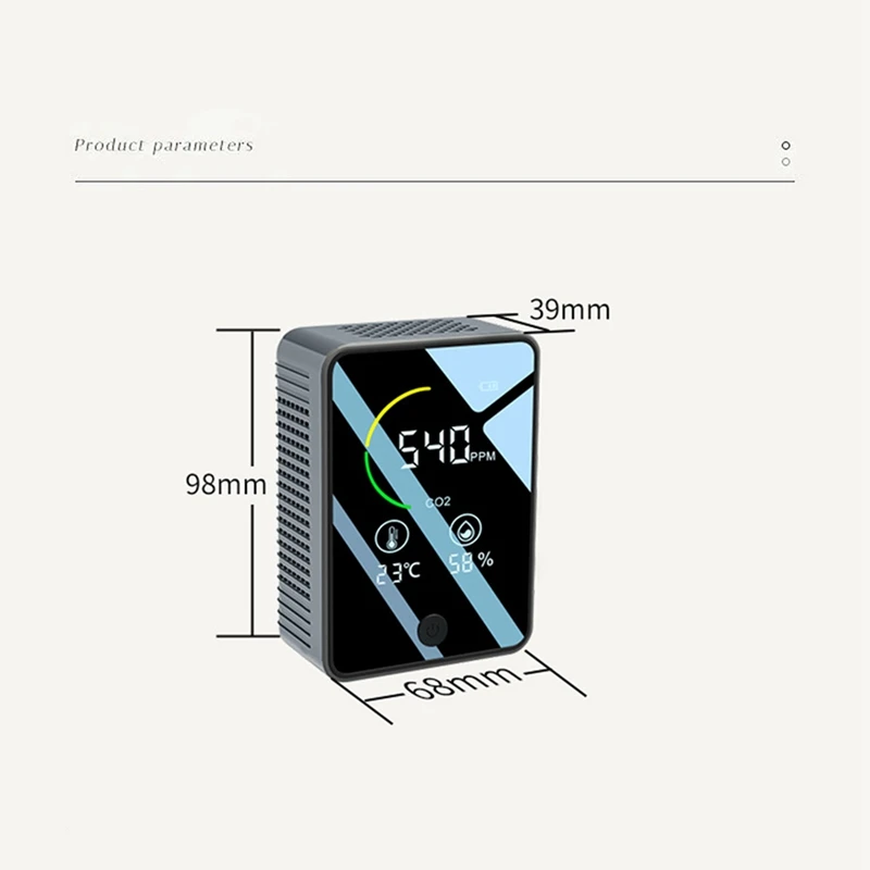 ポータブル赤外線放射検出器,温度および湿度モニター,家庭用,車用,3 in 1