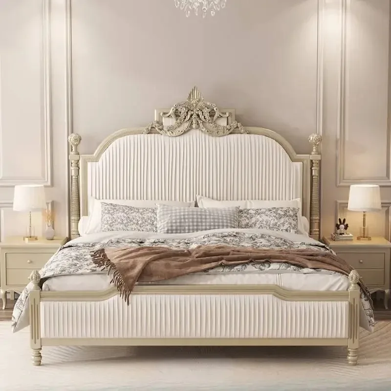 

Girls Adult Double Bed Comforter Large Luxury King Size Double Bed Frames Headboards Storage Schlafzimmer Bett Home Furniture