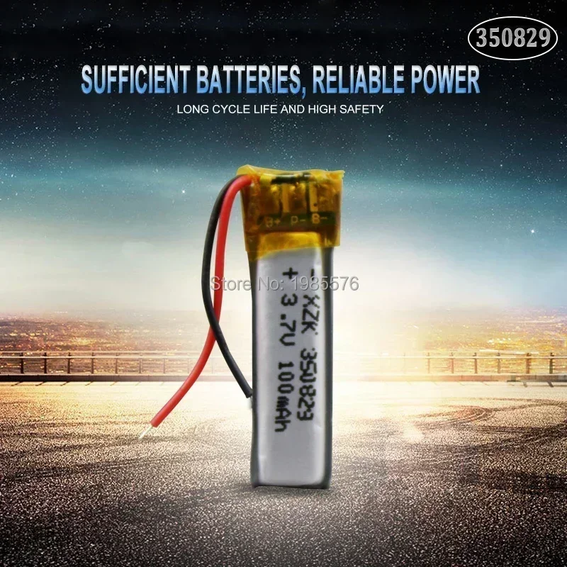 350829 3.7v 60mAh Lithium Polymer Rechargeable Battery For GPS MP4 Camera Power Bank Tablet Electric Toys PAD DVD