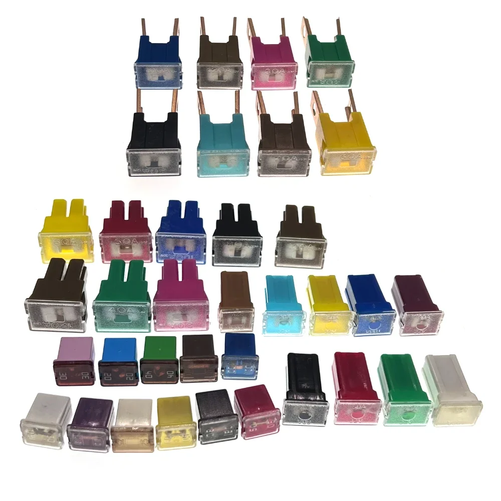 

100PCS PEC LPJ Auto Fuse 32V Connecting Type Fuse 20A 30A 40A 50A 60A 80A 90A 100A 120A Square Car Fuse Box Waterproof Socket