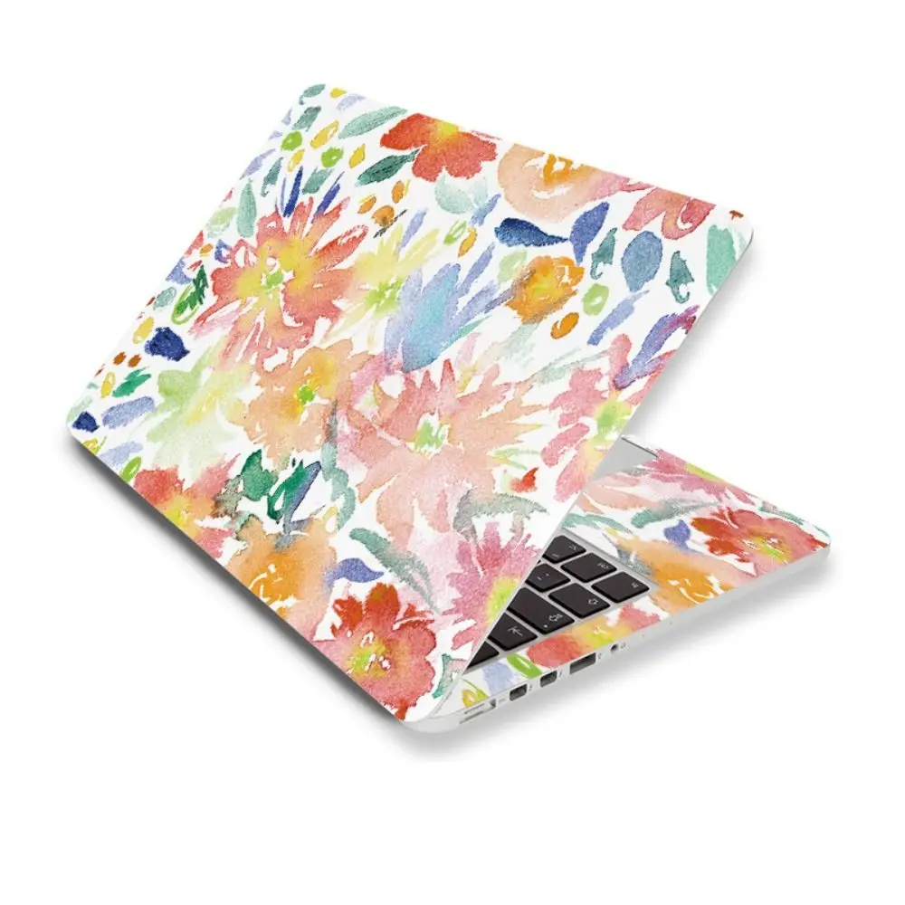 1PC DIY Laptop Stickers Skins A+C Side Waterproof Laptop Decor Vent Holes PVC for Macbook /HP / Dell / Lenovo / Acer / ASUS