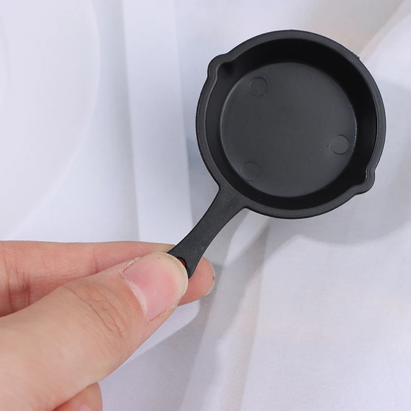 Mini Frying Pan Model Dollhouse Kitchen Cookware Simulation Scene Making Accessories