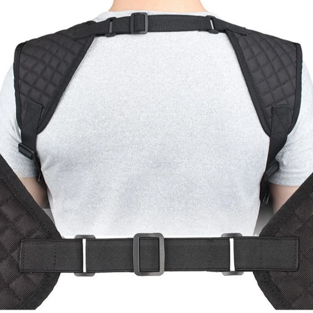 Sarung Pistol Taktis Universal Luar Ruangan, Portabel, Tersembunyi di Bawah Lengan, Bahan Nilon, Tas Magasin Ganda, Sarung Pistol Tarik Cepat