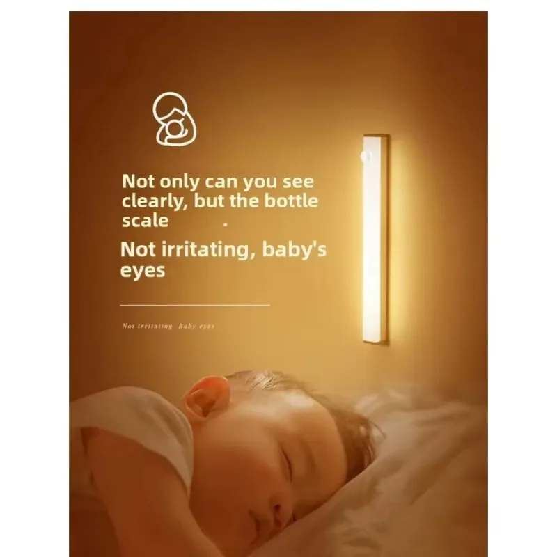 무선 LED 모션 센싱 라이트 USB 충전식 모션 감지 기능이 있는 주방 옷장 복도 계단 조명