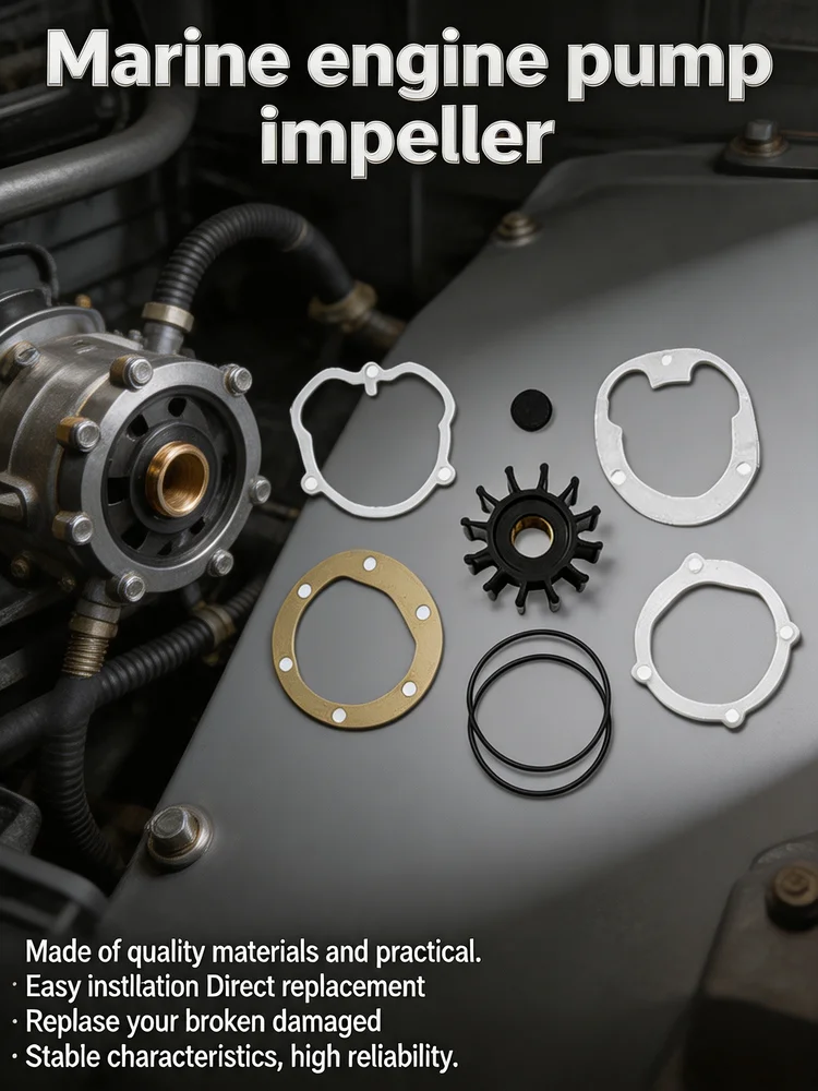 Marine Water Pump Impeller Rubber Kit For Boat Engine Maintenance Marine Parts Marine Accessories Boat Parts