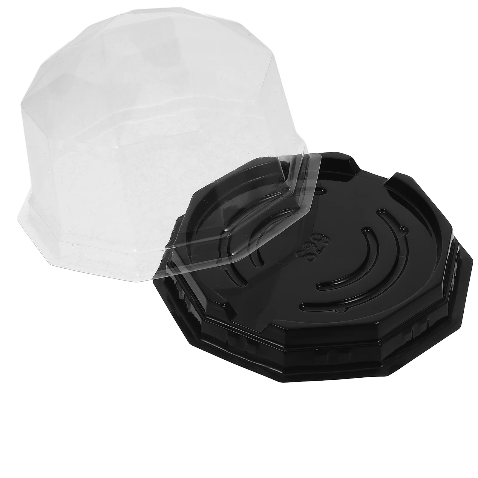 

100Pcs Clear Moon Cake Containers with Lids Individual Cake Cheese Containers cake container with lids